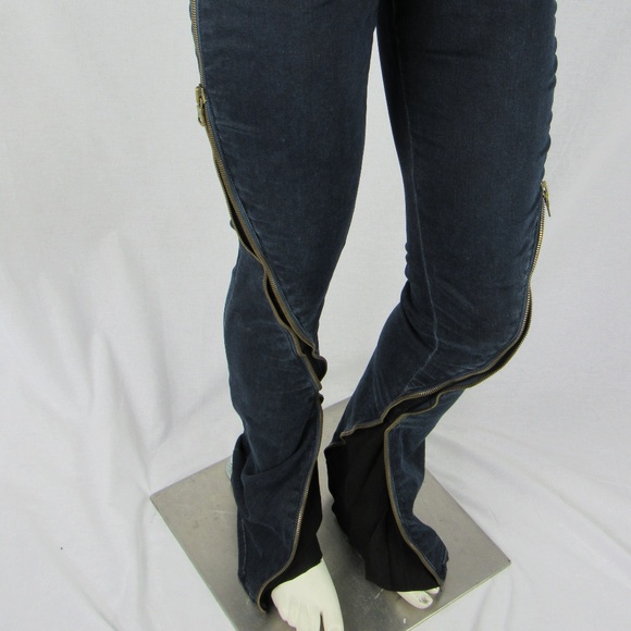 Hudson Lenny Zipper Skinny and Flare Jeans - Picture 4 of 8